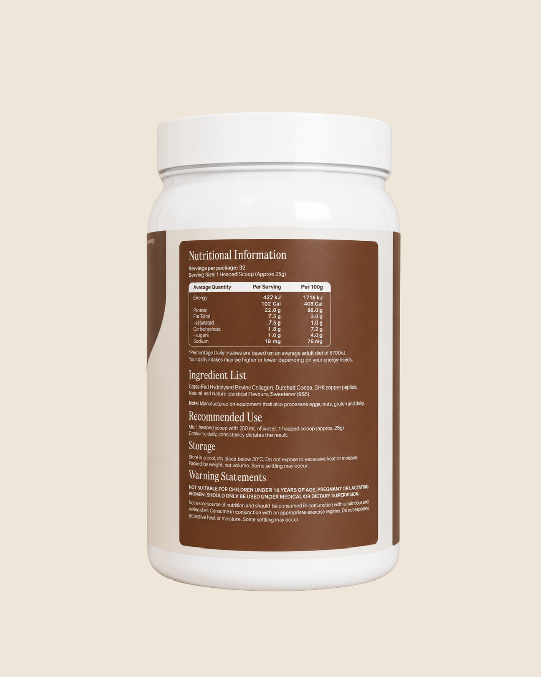 Collaged Protein (Chocolate Biscuit)